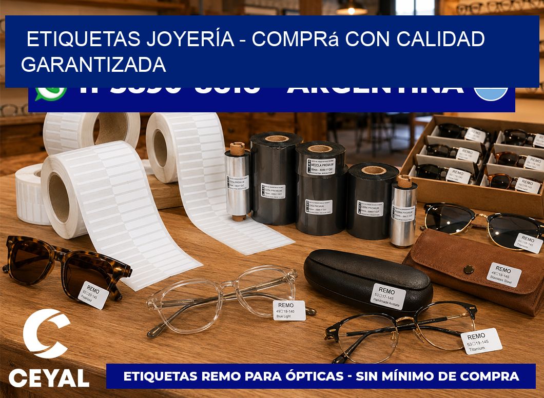 ETIQUETAS JOYERÍA - Comprá con calidad garantizada