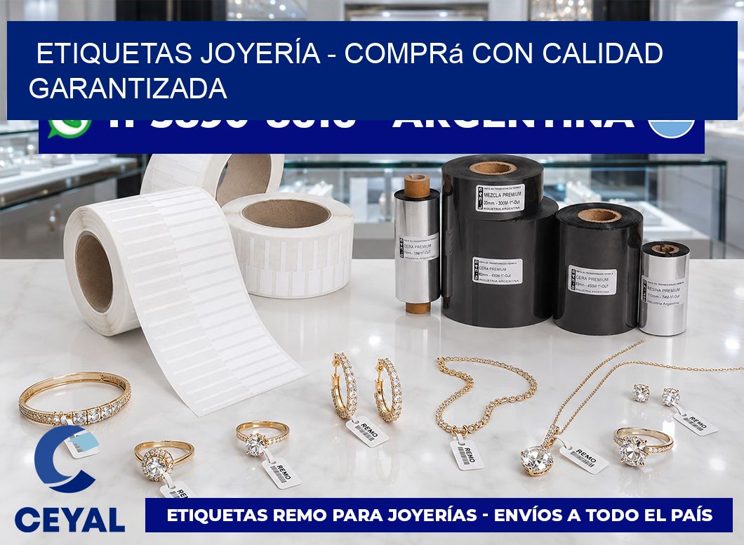 ETIQUETAS JOYERÍA – Comprá con calidad garantizada