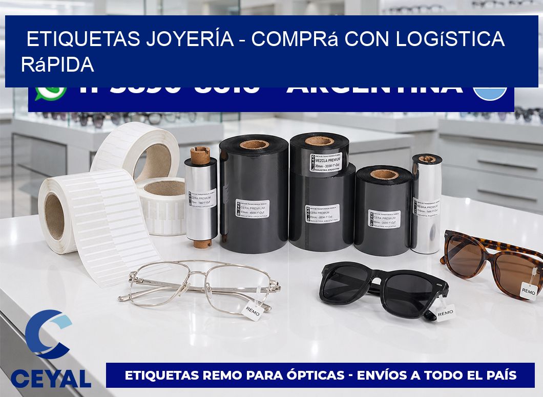 ETIQUETAS JOYERÍA - Comprá con logística rápida