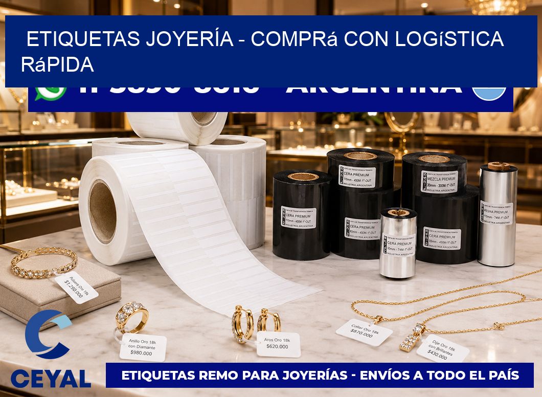 ETIQUETAS JOYERÍA – Comprá con logística rápida