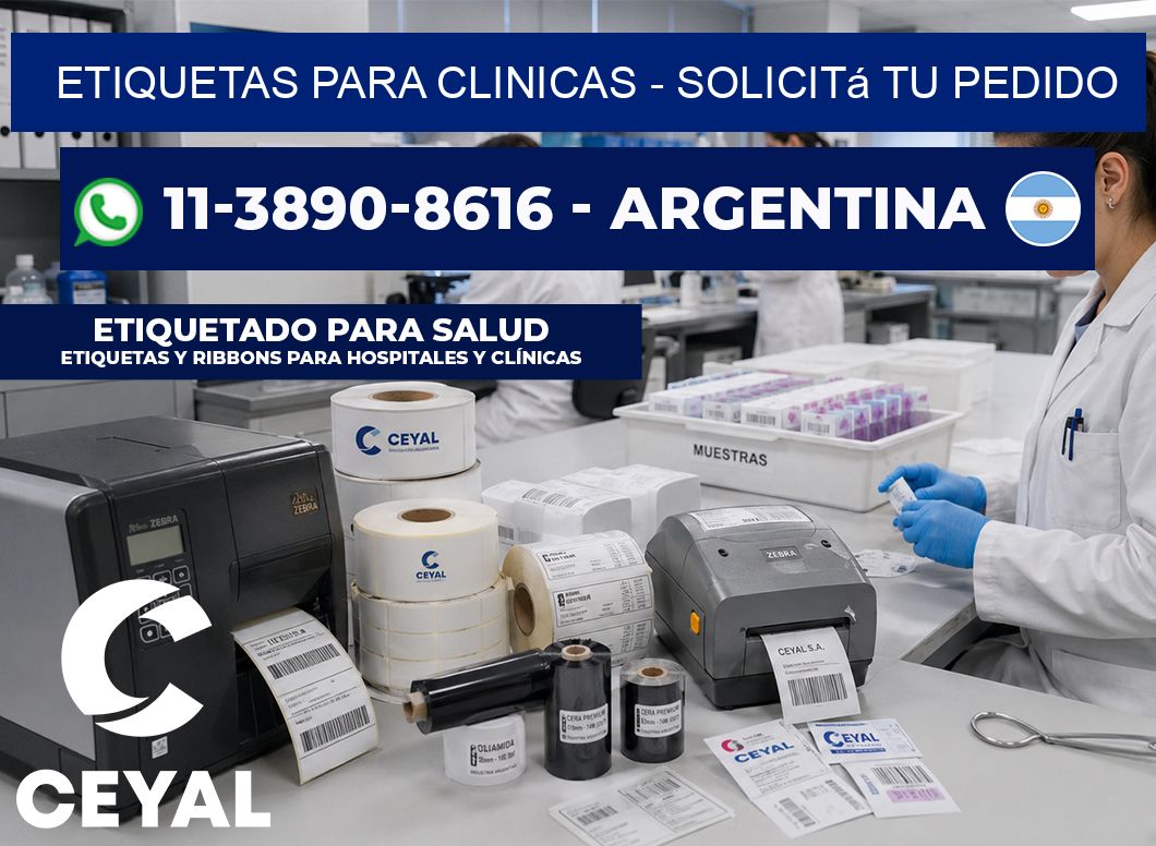 ETIQUETAS PARA CLINICAS – Solicitá tu pedido