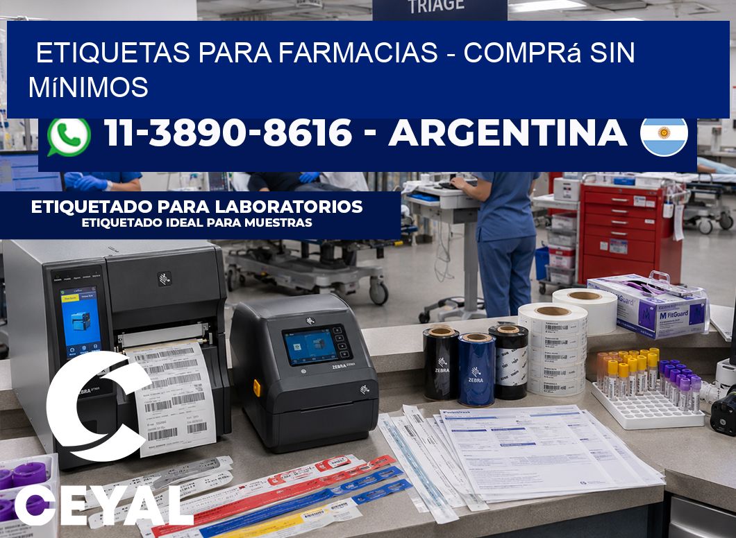 ETIQUETAS PARA FARMACIAS - Comprá sin mínimos