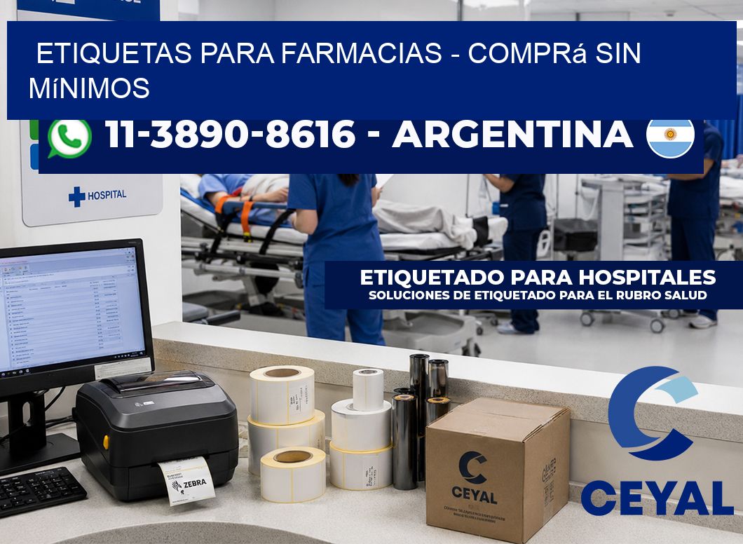 ETIQUETAS PARA FARMACIAS - Comprá sin mínimos