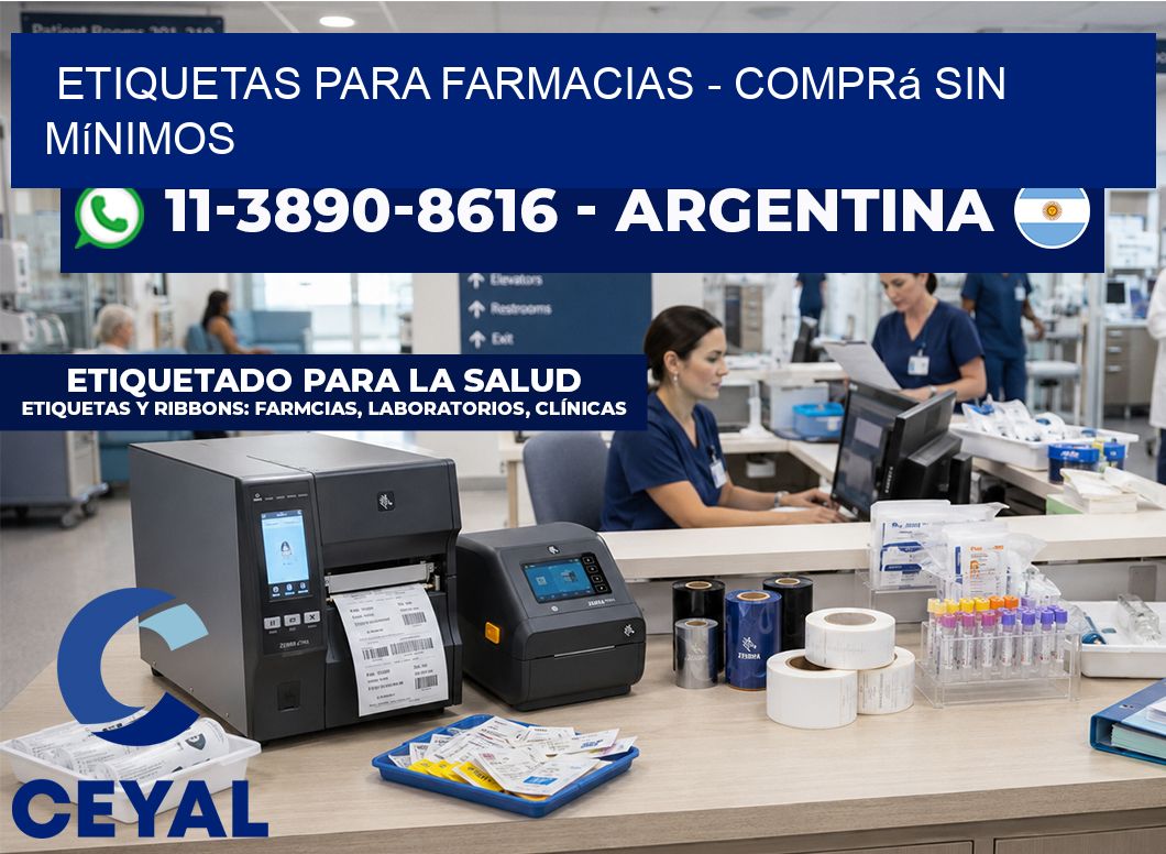ETIQUETAS PARA FARMACIAS - Comprá sin mínimos