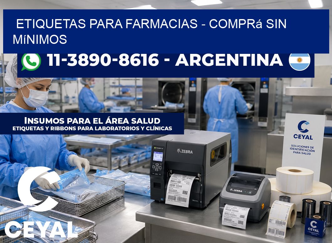 ETIQUETAS PARA FARMACIAS - Comprá sin mínimos