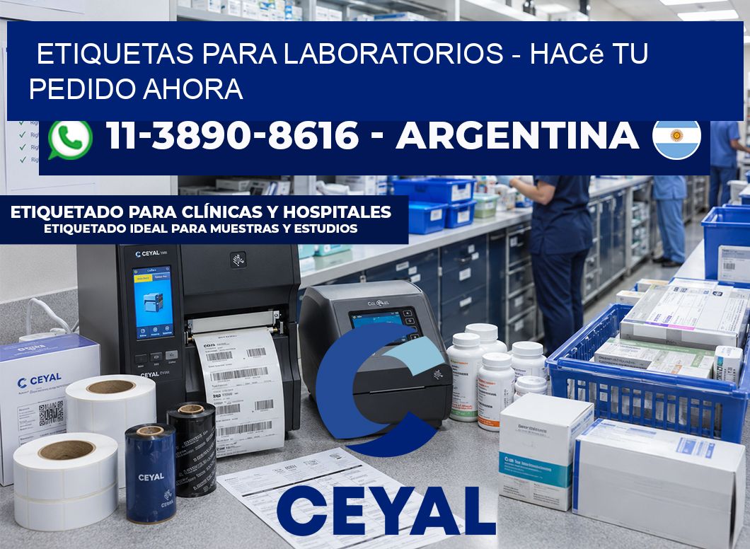 ETIQUETAS PARA LABORATORIOS – Hacé tu pedido ahora