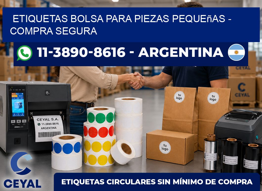 Etiquetas Bolsa para piezas pequeñas - Compra segura