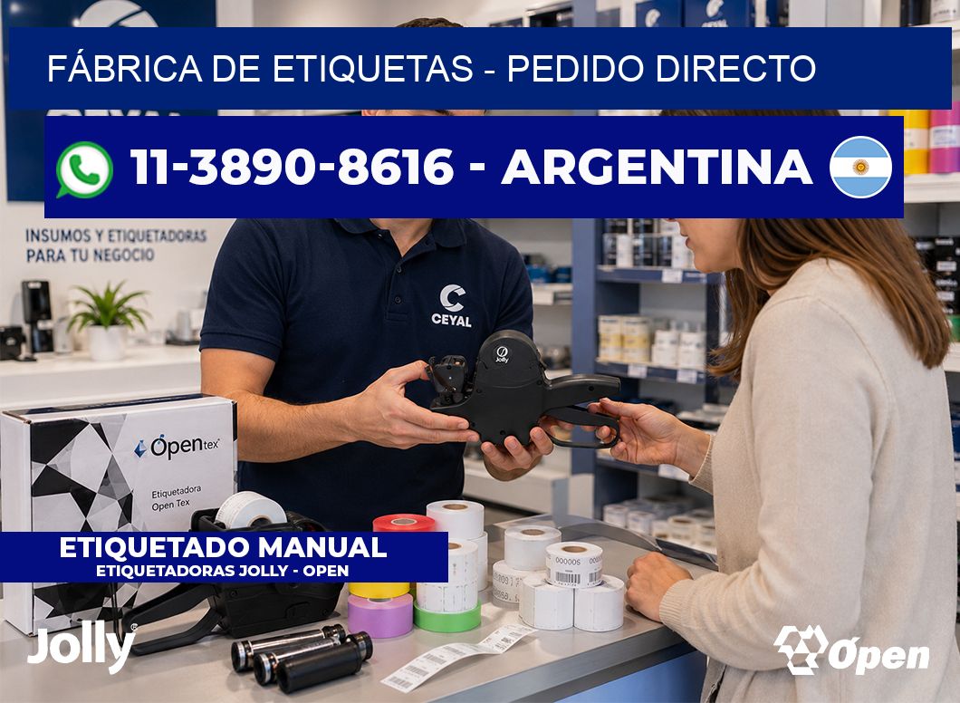FÁBRICA DE ETIQUETAS - Pedido directo