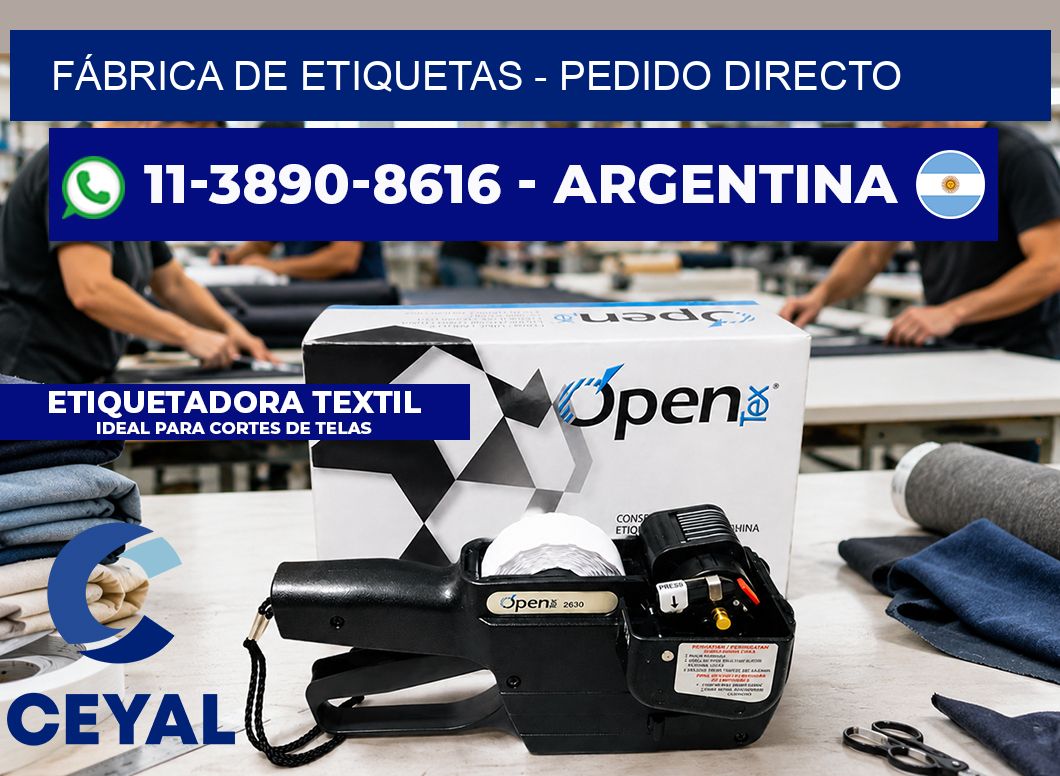 FÁBRICA DE ETIQUETAS - Pedido directo