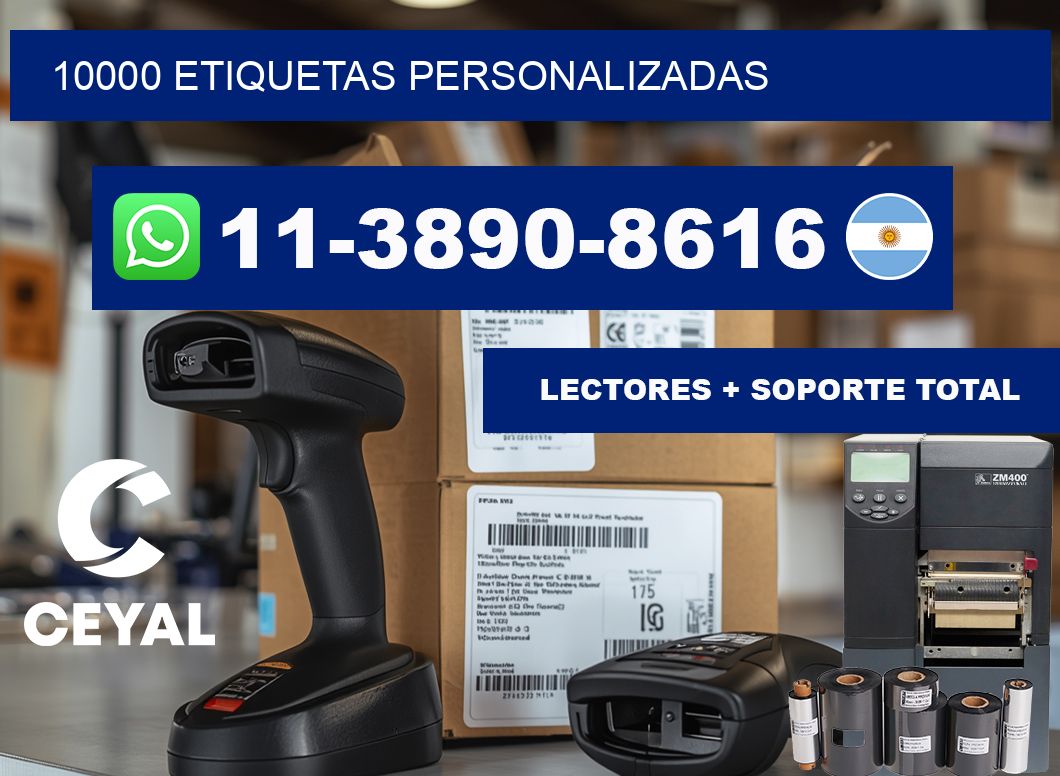 10000 ETIQUETAS PERSONALIZADAS
