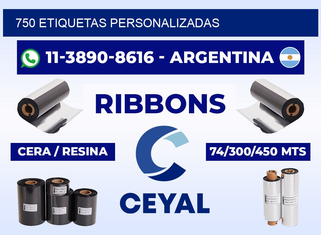 750 ETIQUETAS PERSONALIZADAS