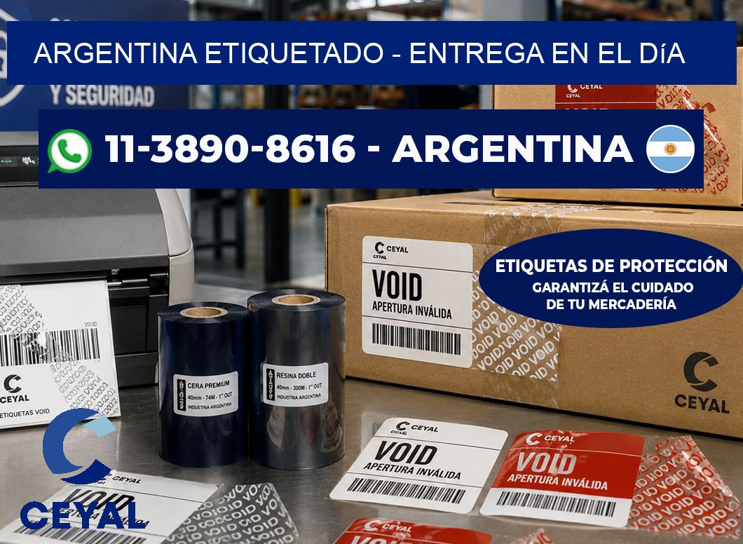 ARGENTINA ETIQUETADO - Entrega en el día