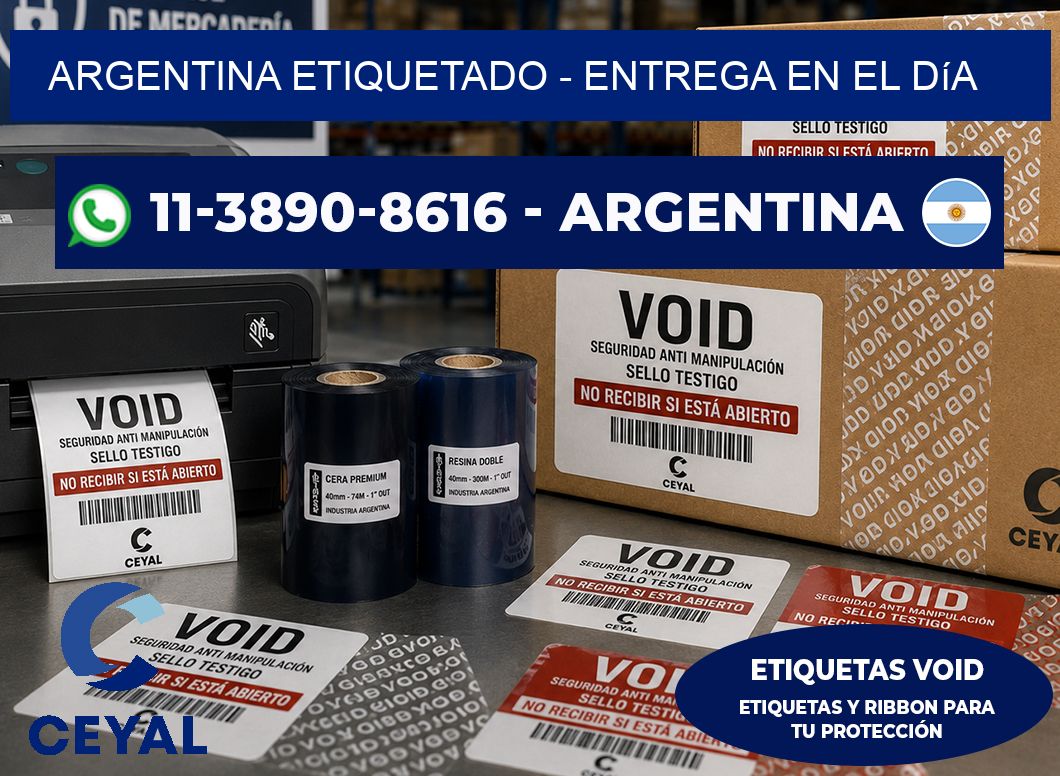 ARGENTINA ETIQUETADO – Entrega en el día