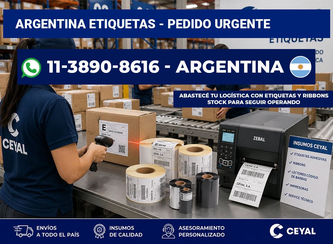 ARGENTINA ETIQUETAS - Pedido urgente