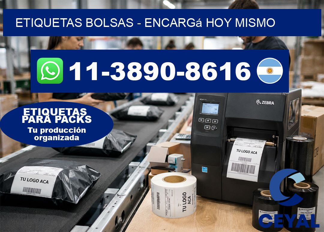 ETIQUETAS BOLSAS - Encargá hoy mismo