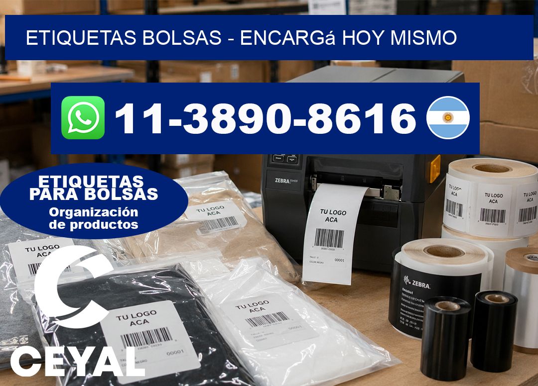 ETIQUETAS BOLSAS – Encargá hoy mismo