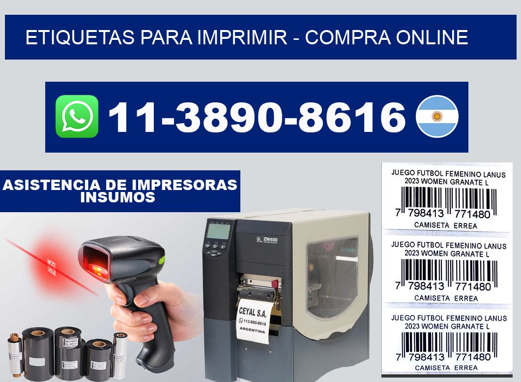 ETIQUETAS PARA IMPRIMIR - compra online