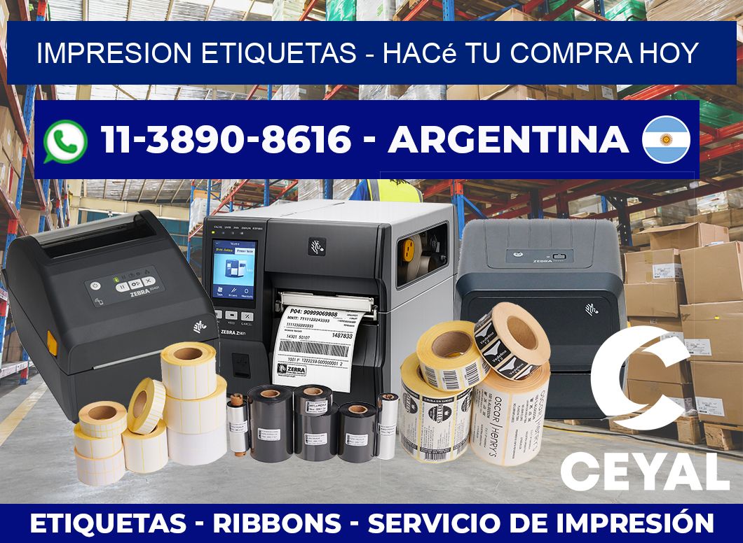 IMPRESION ETIQUETAS – Hacé tu compra hoy