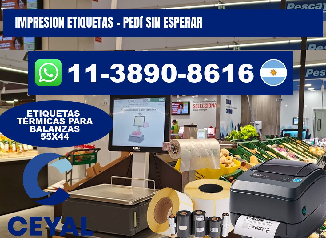 IMPRESION ETIQUETAS - Pedí sin esperar