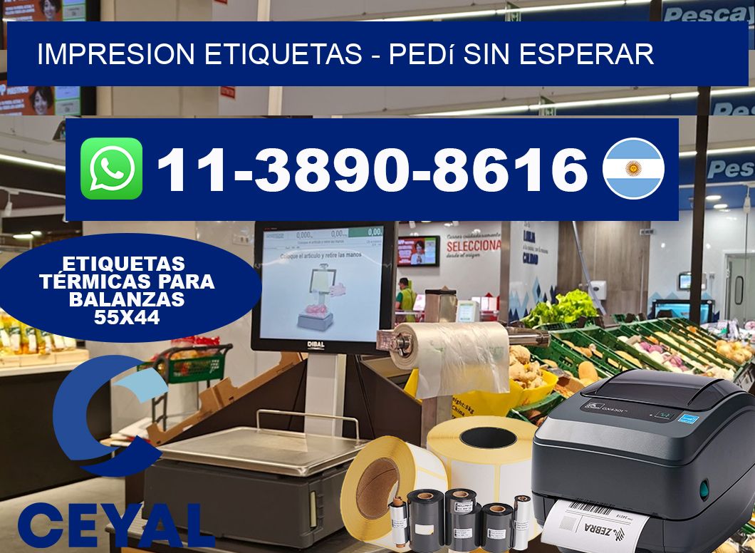 IMPRESION ETIQUETAS - Pedí sin esperar