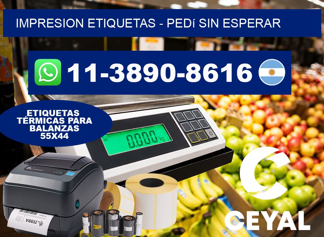 IMPRESION ETIQUETAS – Pedí sin esperar