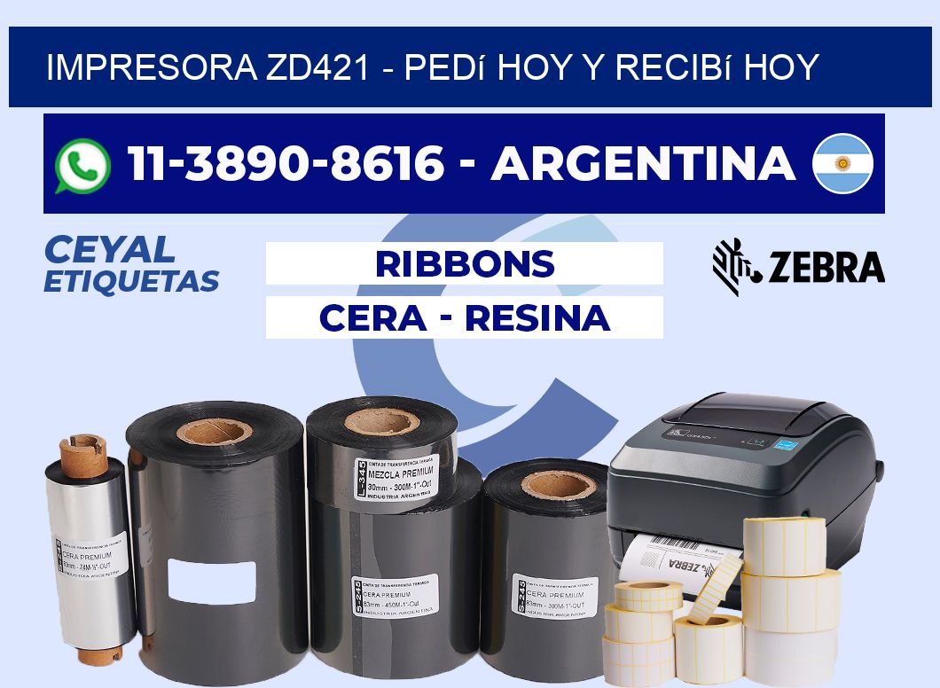 IMPRESORA ZD421 - Pedí hoy y recibí hoy