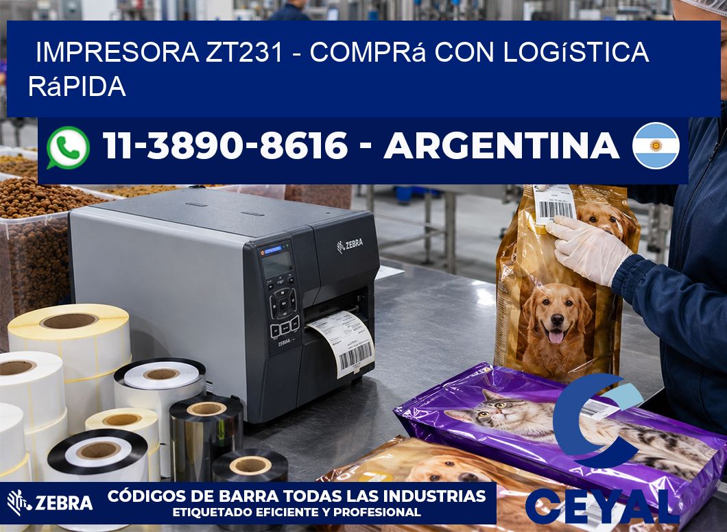 IMPRESORA ZT231 - Comprá con logística rápida