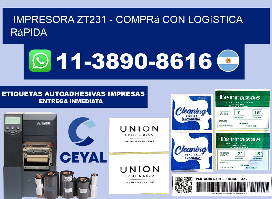 IMPRESORA ZT231 - Comprá con logística rápida