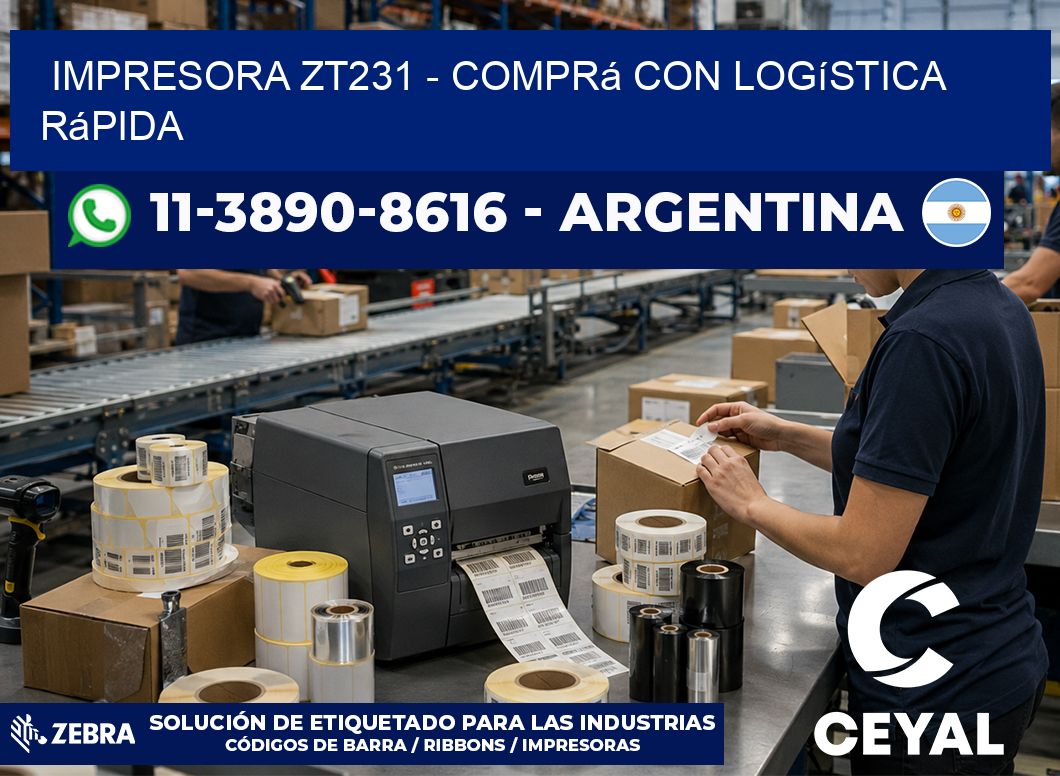 IMPRESORA ZT231 – Comprá con logística rápida