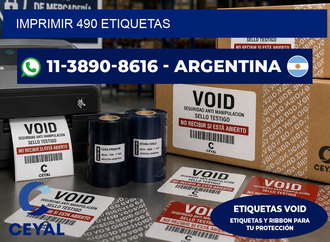 IMPRIMIR 490 ETIQUETAS