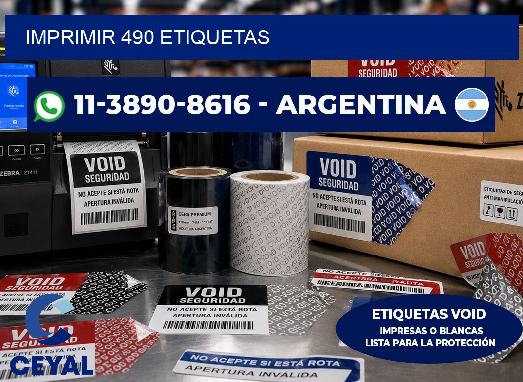 IMPRIMIR 490 ETIQUETAS