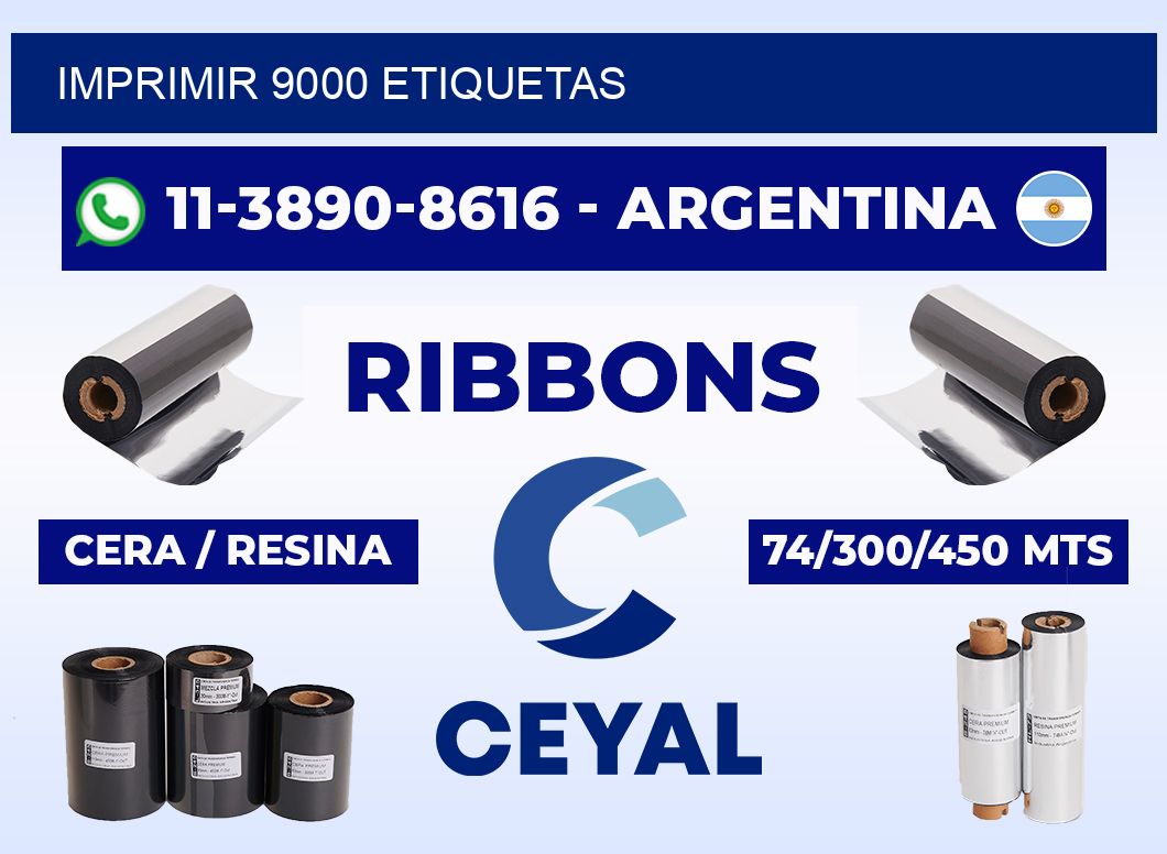 IMPRIMIR 9000 ETIQUETAS