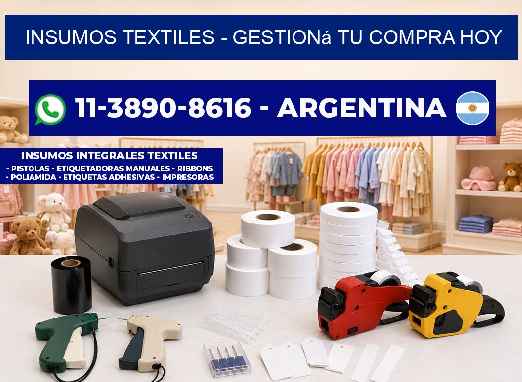INSUMOS TEXTILES - Gestioná tu compra hoy