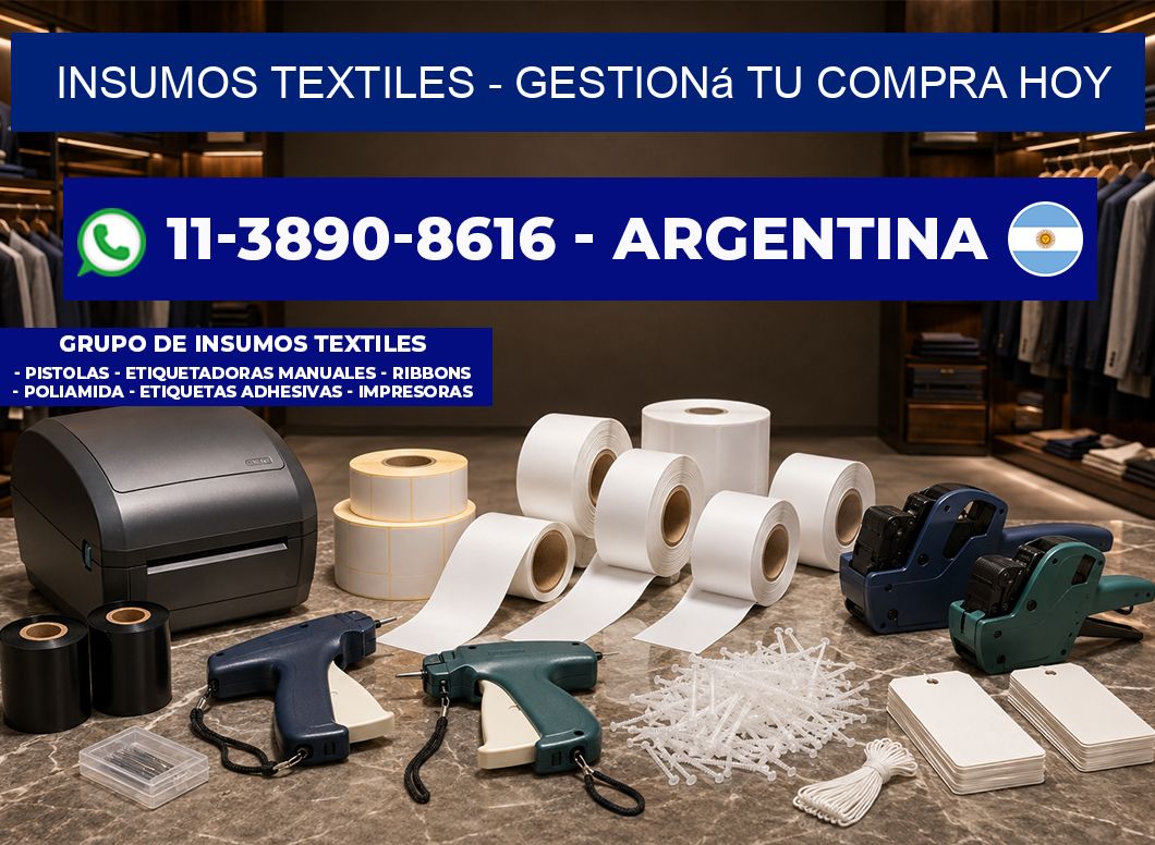 INSUMOS TEXTILES - Gestioná tu compra hoy