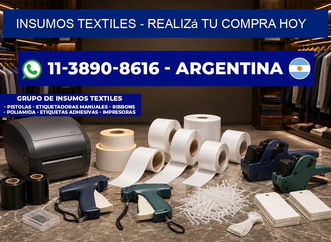 INSUMOS TEXTILES - Realizá tu compra hoy