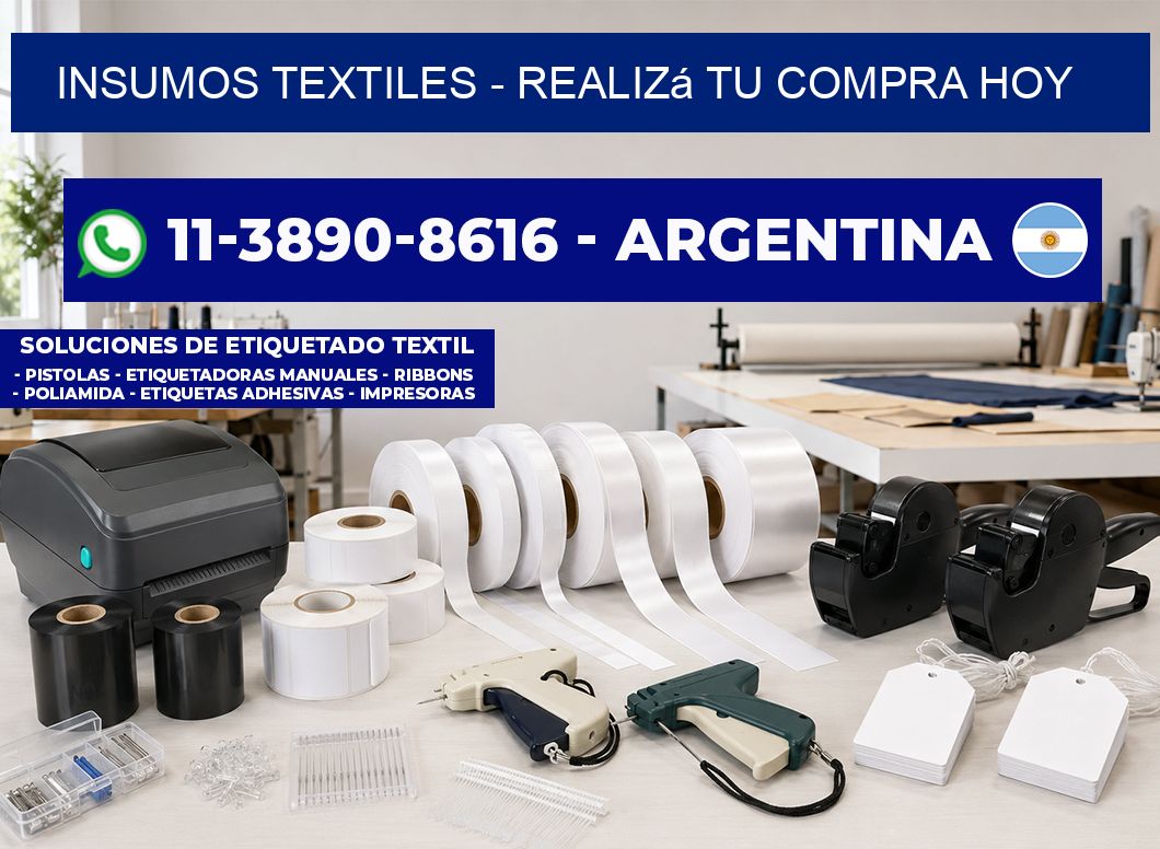 INSUMOS TEXTILES - Realizá tu compra hoy