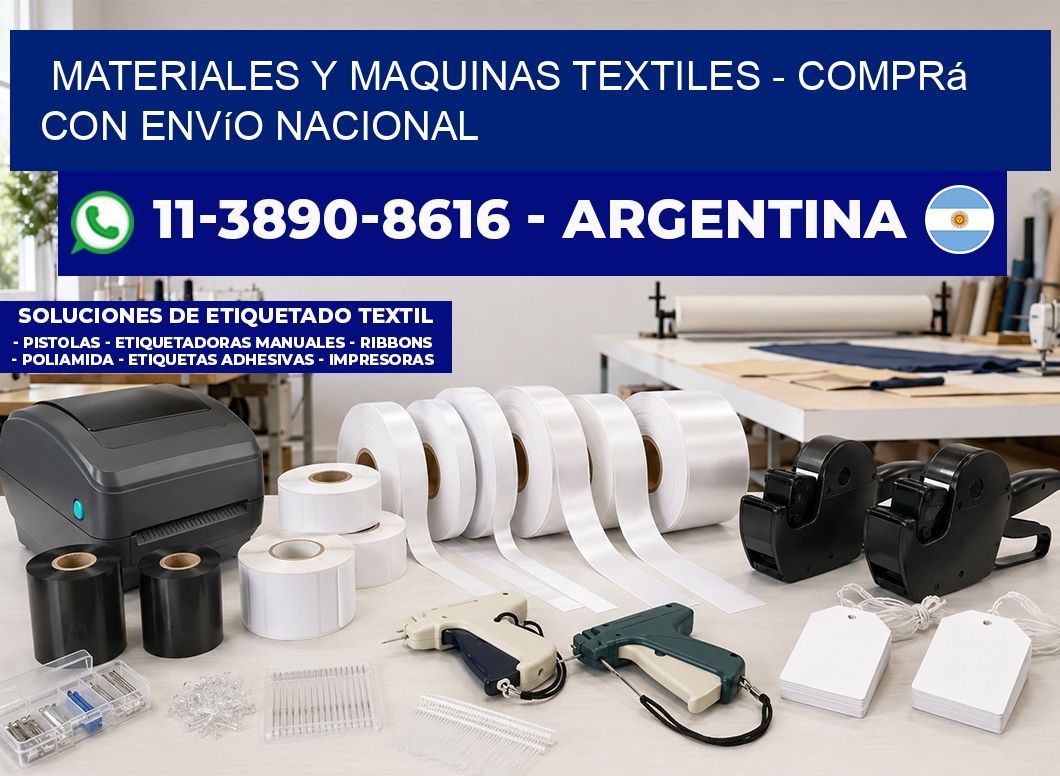 MATERIALES Y MAQUINAS TEXTILES - Comprá con envío nacional