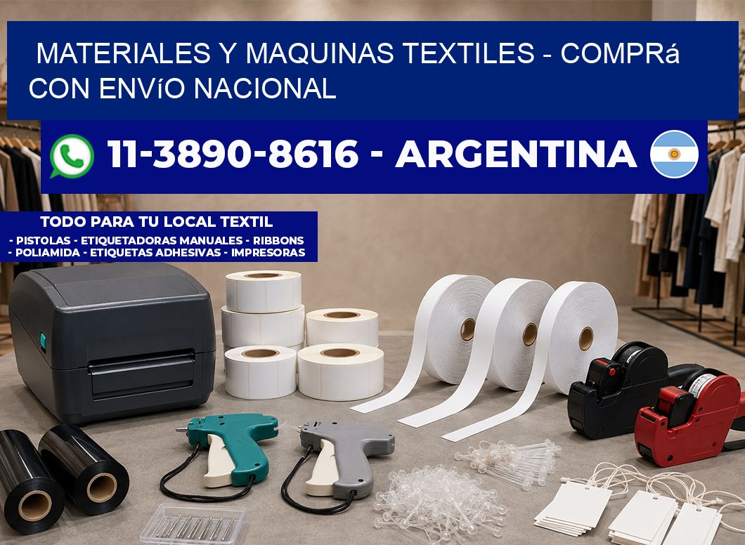 MATERIALES Y MAQUINAS TEXTILES – Comprá con envío nacional