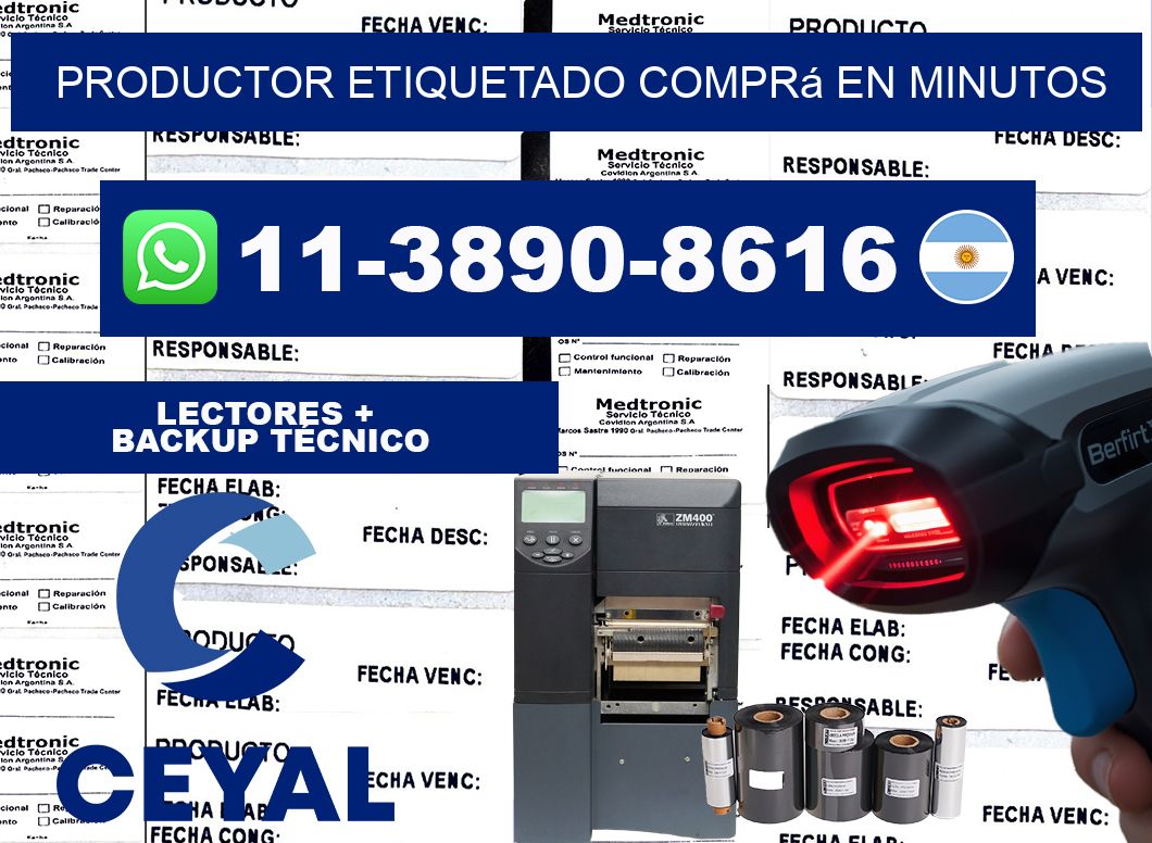 PRODUCTOR ETIQUETADO Comprá en minutos
