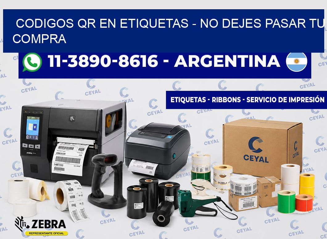 CODIGOS QR EN ETIQUETAS – No dejes pasar tu compra