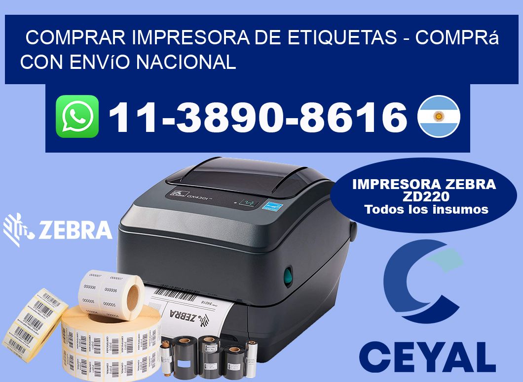 COMPRAR IMPRESORA DE ETIQUETAS - Comprá con envío nacional