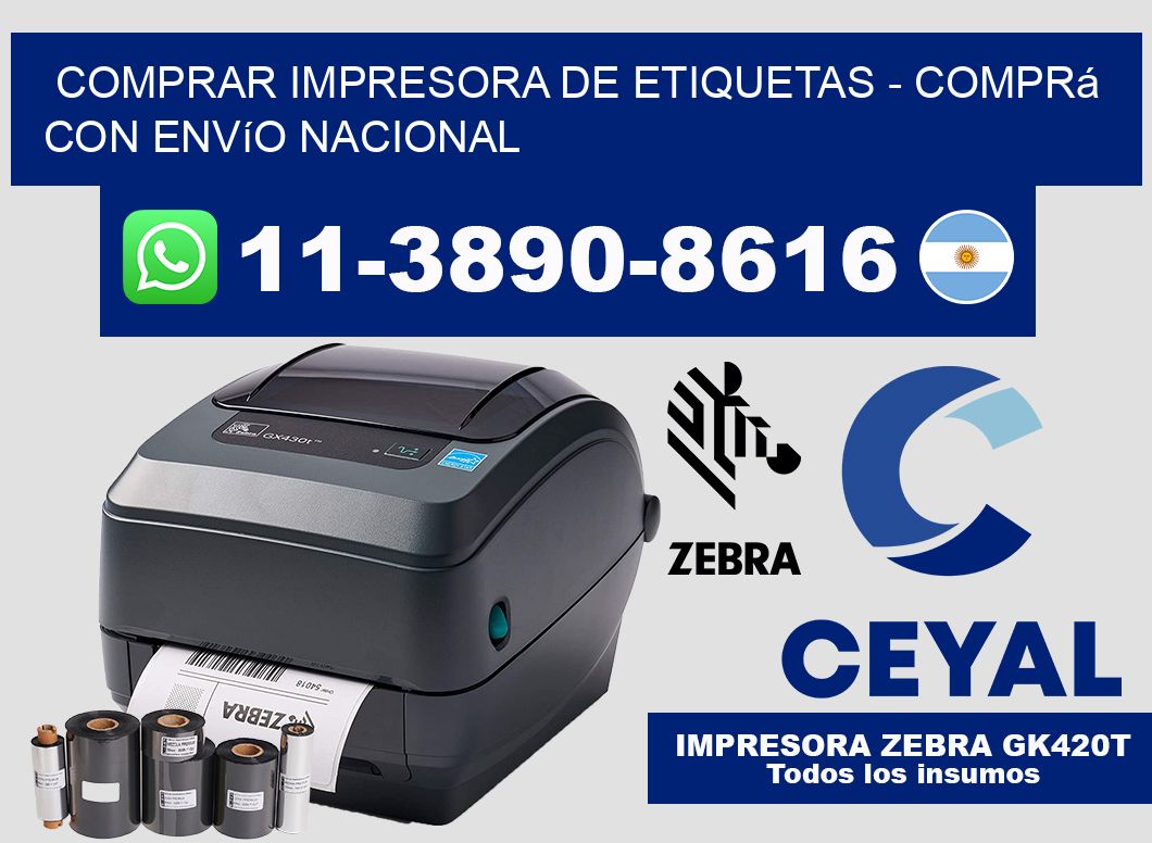 COMPRAR IMPRESORA DE ETIQUETAS - Comprá con envío nacional