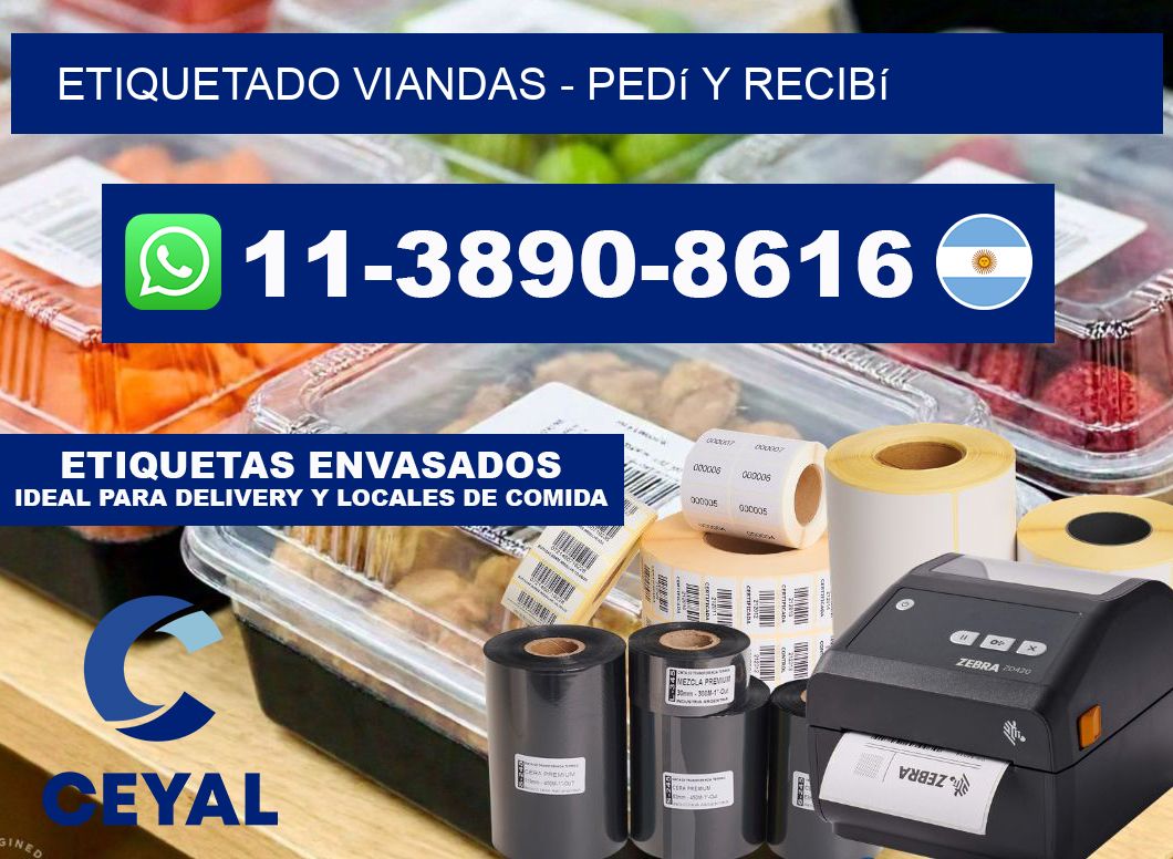 Etiquetado viandas - Pedí y recibí