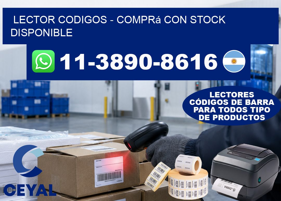 LECTOR CODIGOS - Comprá con stock disponible