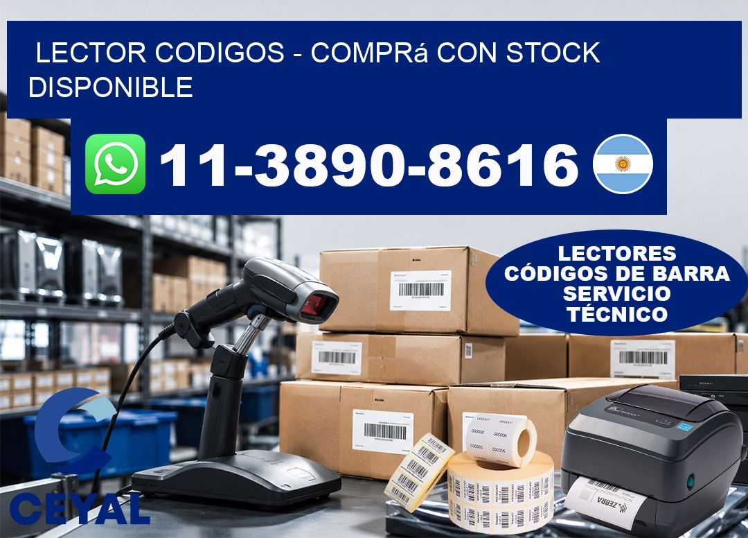 LECTOR CODIGOS – Comprá con stock disponible