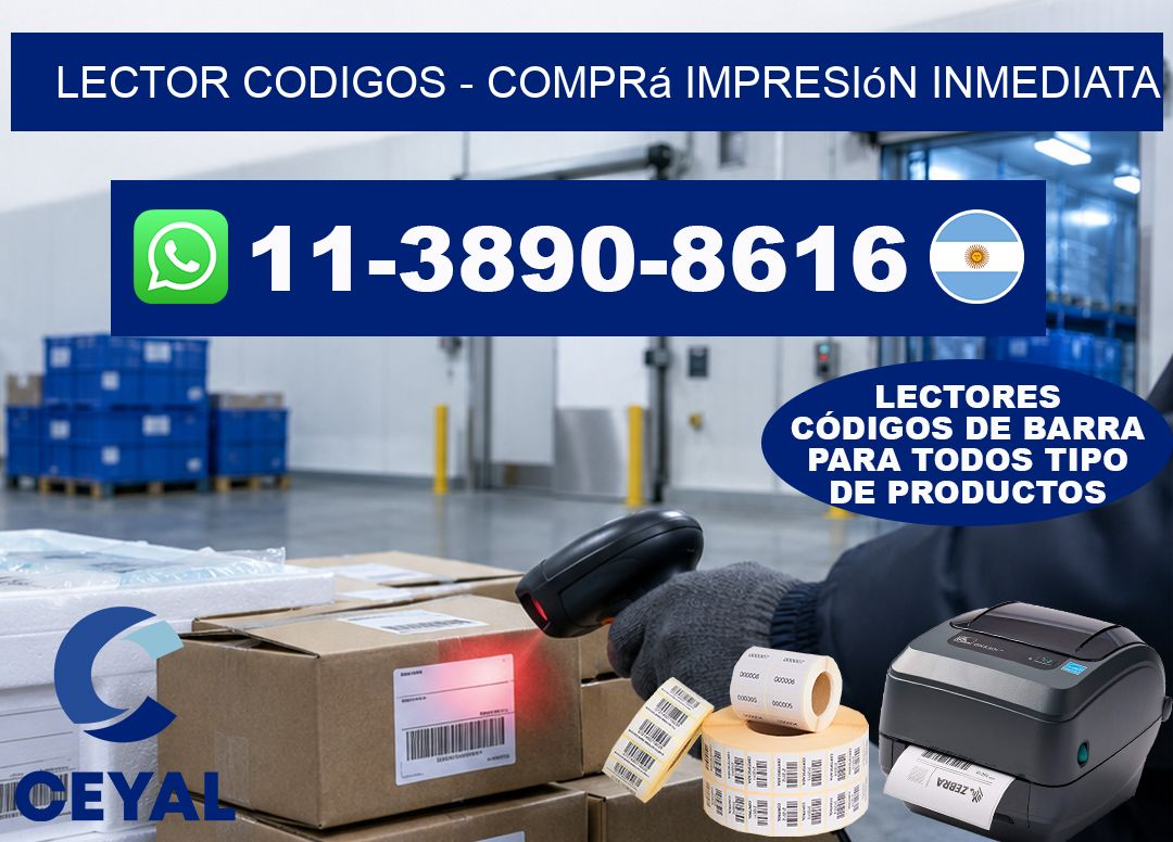 LECTOR CODIGOS - Comprá impresión inmediata