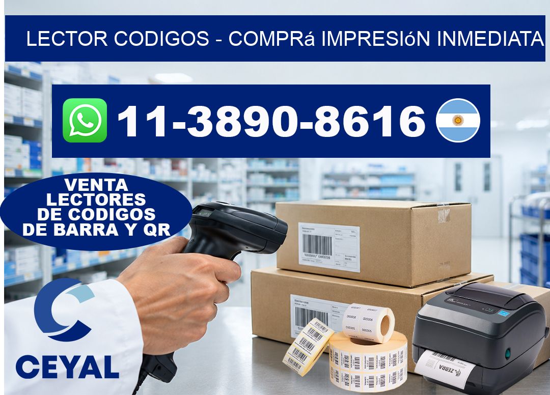 LECTOR CODIGOS - Comprá impresión inmediata