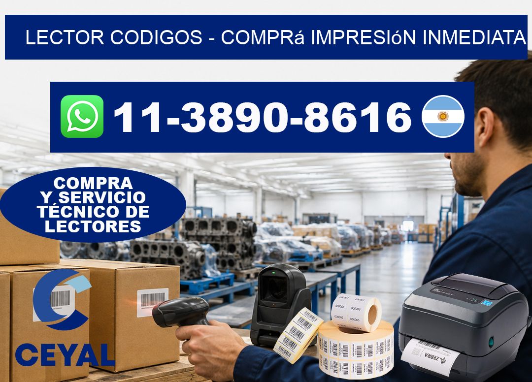 LECTOR CODIGOS - Comprá impresión inmediata