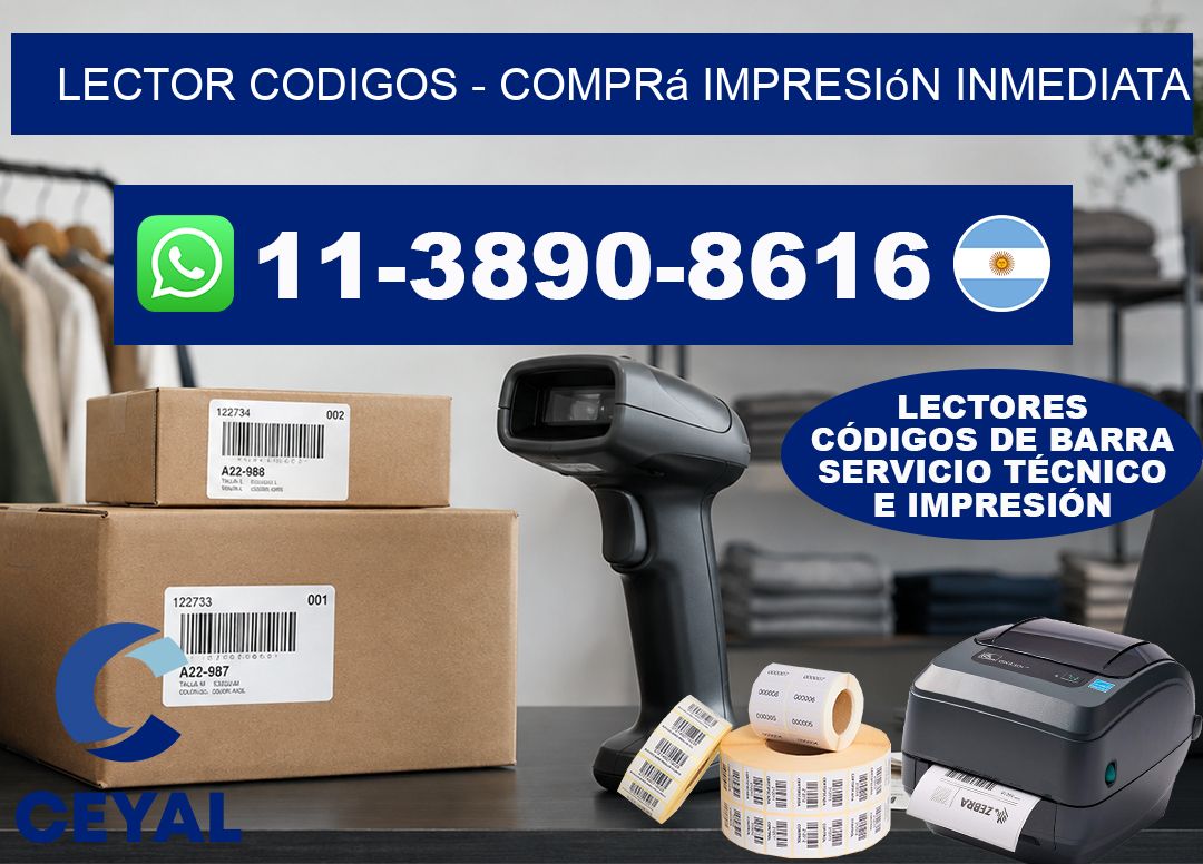LECTOR CODIGOS – Comprá impresión inmediata