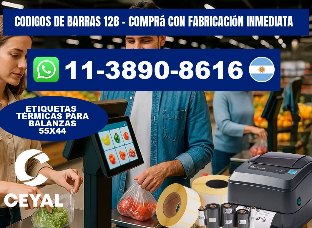 codigos de barras 128 - Comprá con fabricación inmediata